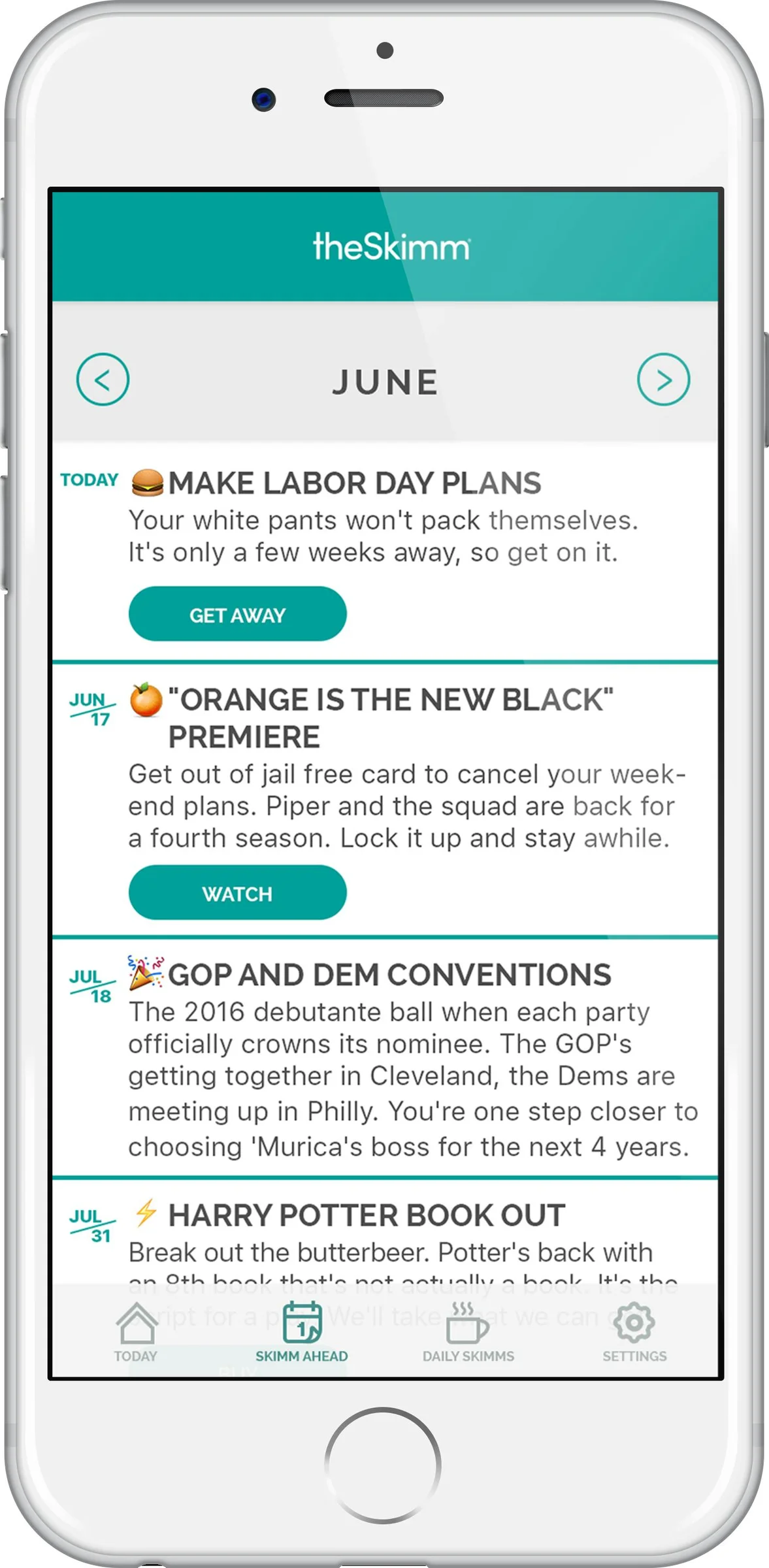 theSkimm screenshot 2