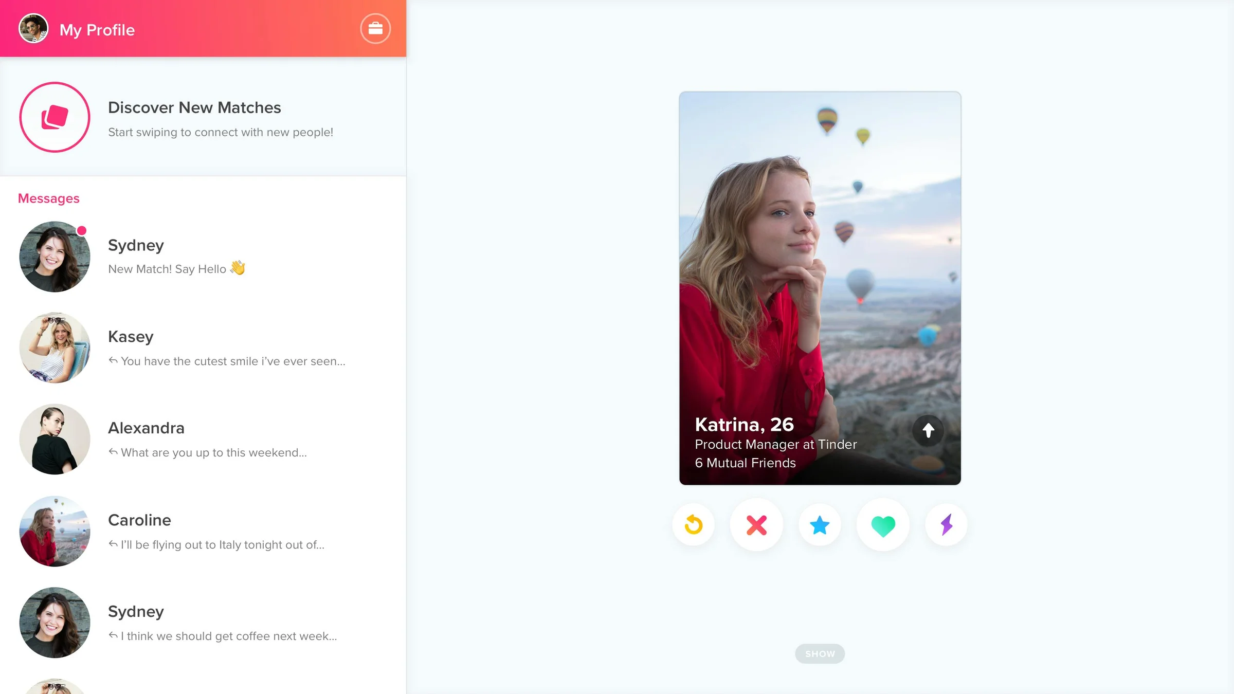 Tinder screenshot 2
