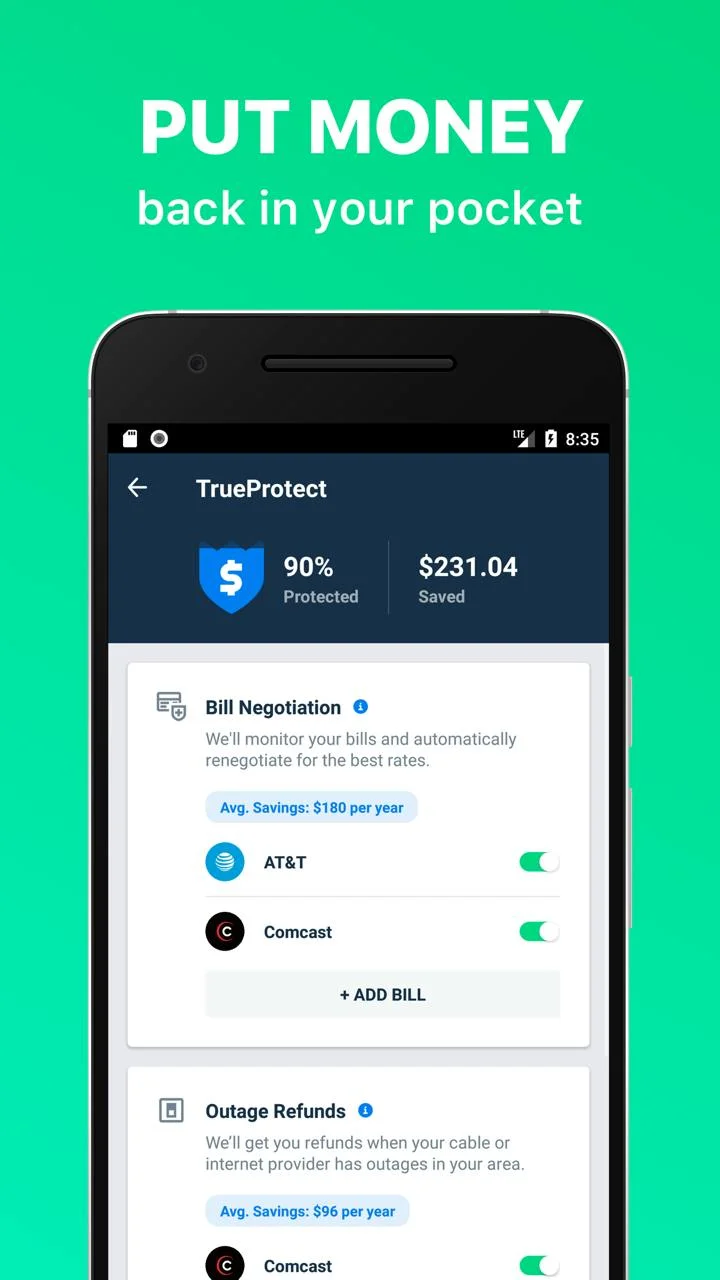 Truebill screenshot 4