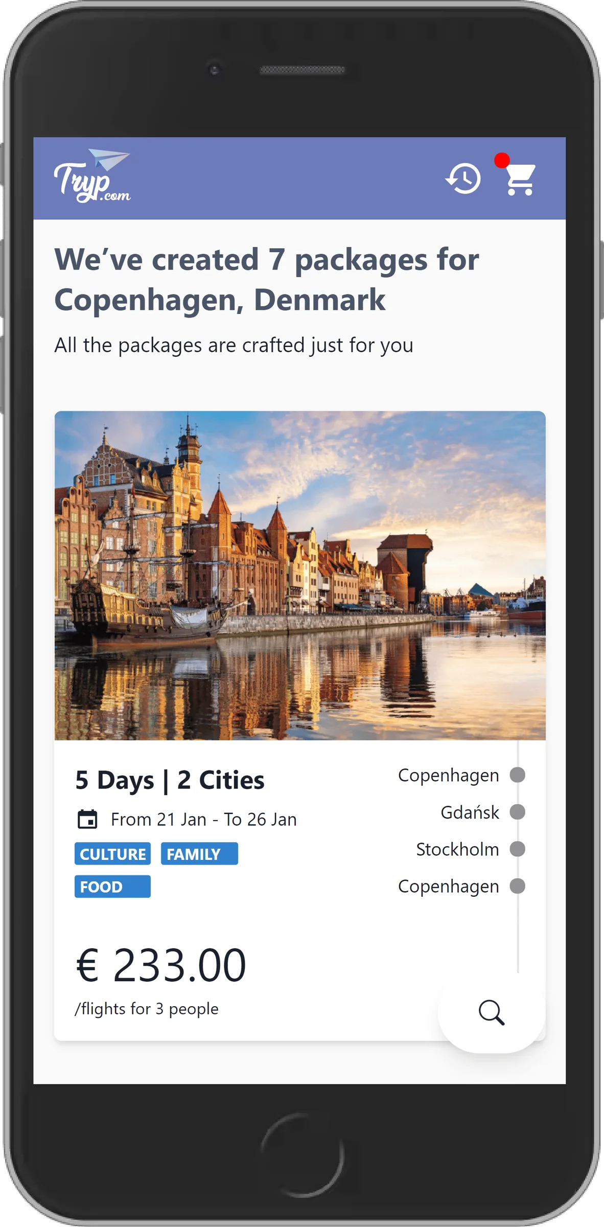 Tryp.com screenshot 2
