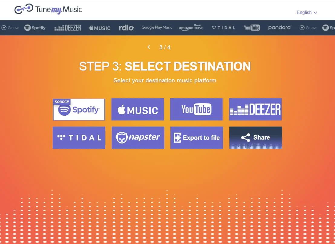 TuneMyMusic screenshot 3