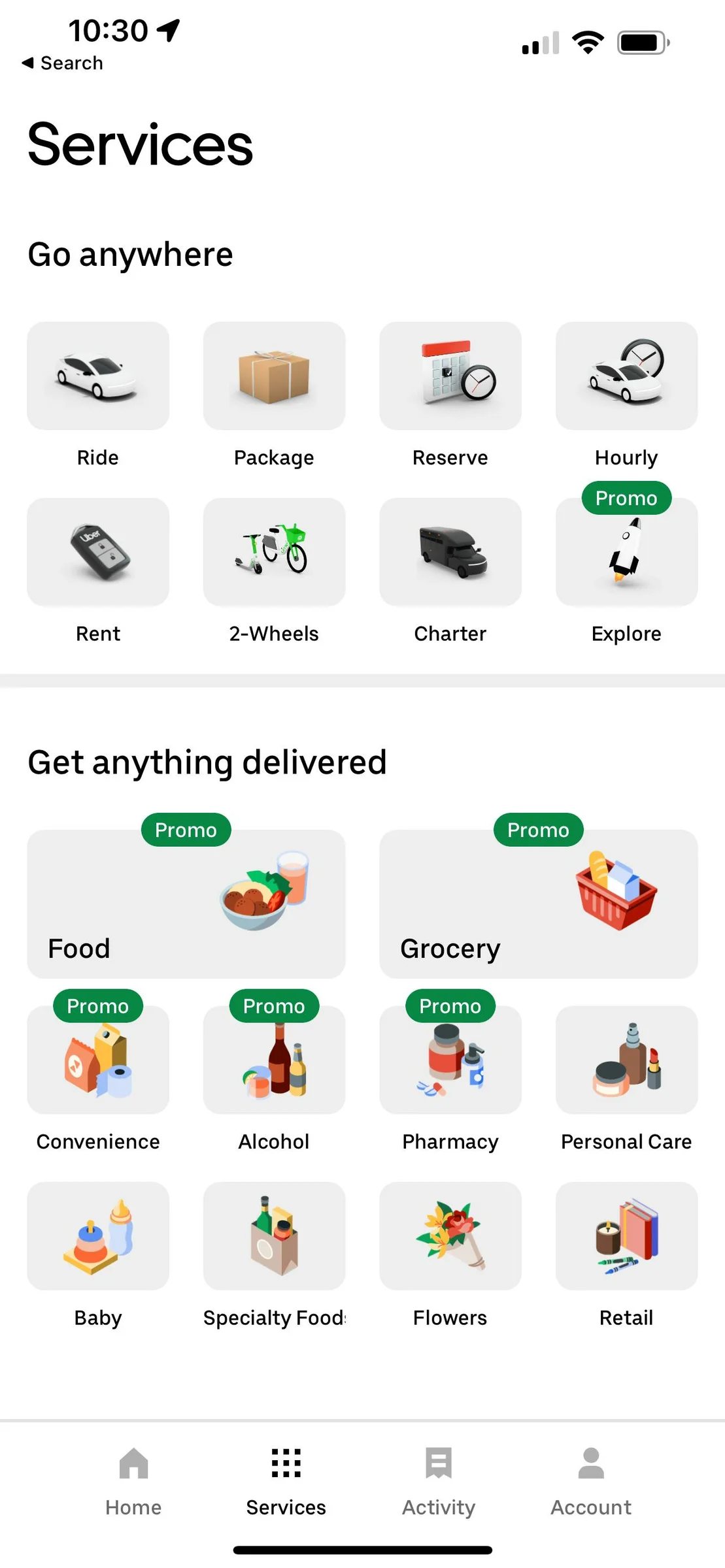 Uber screenshot 4