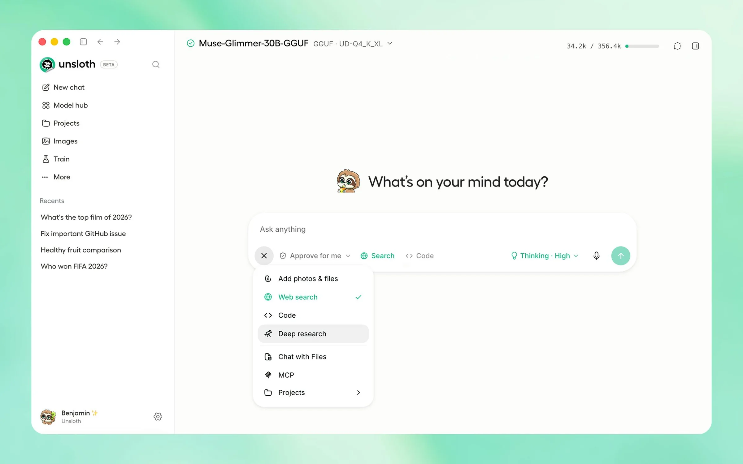 Unsloth screenshot 7