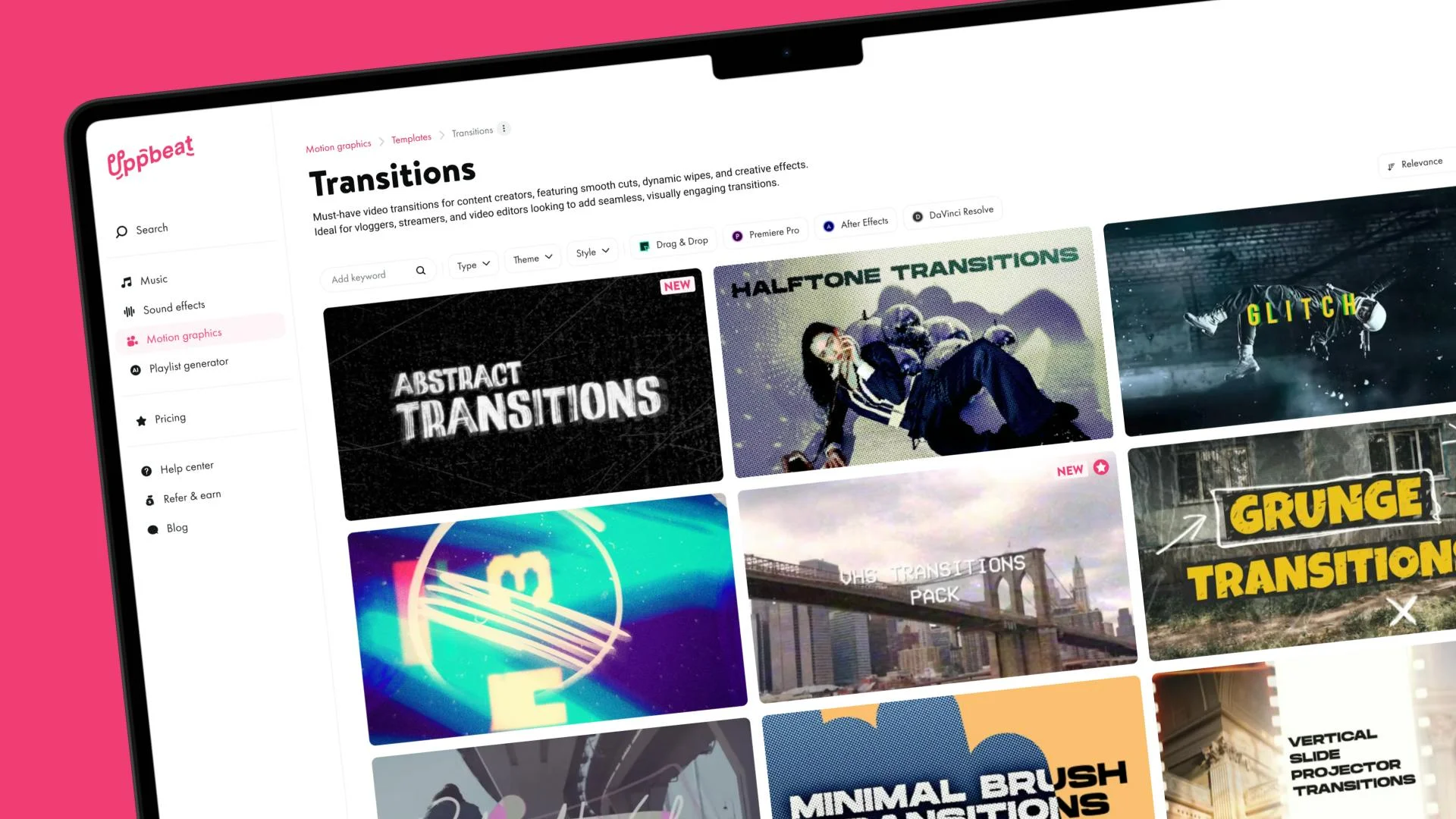 Uppbeat screenshot 2