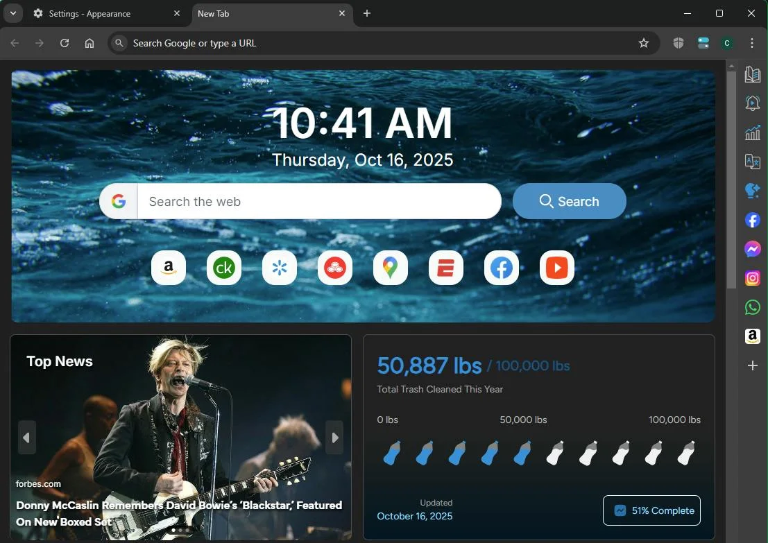 Wave Browser screenshot 2