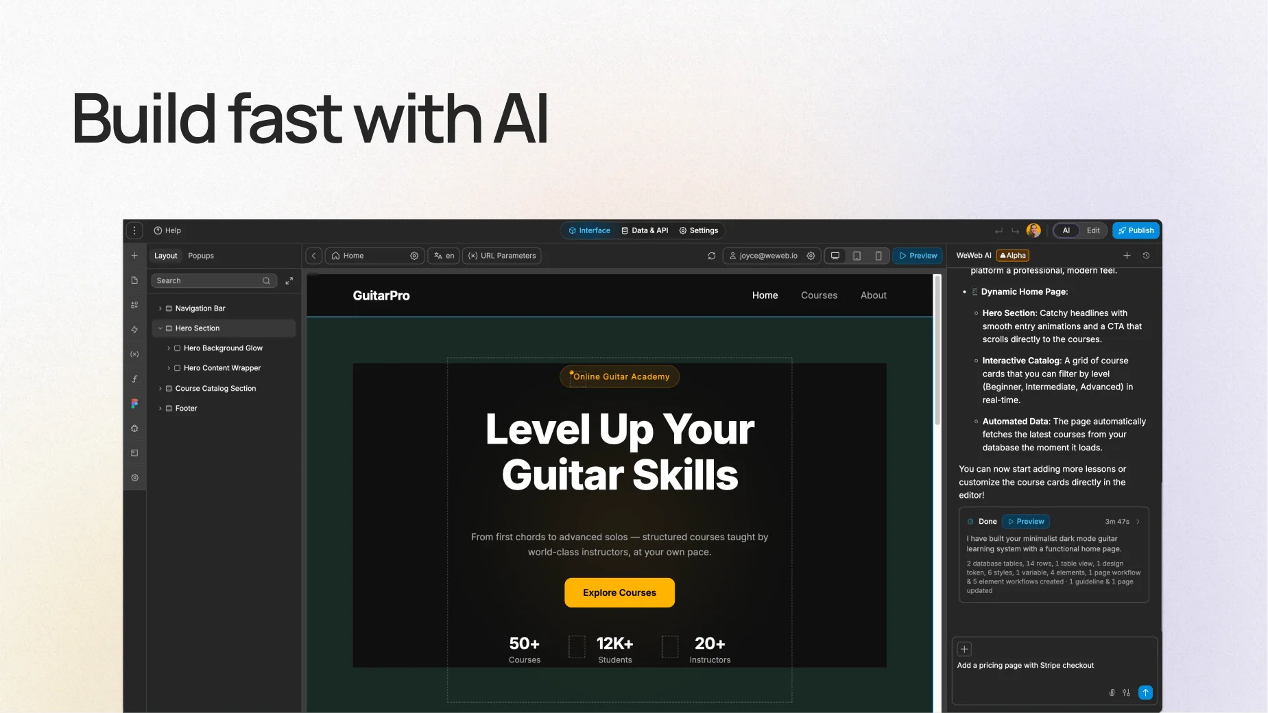 WeWeb screenshot 2