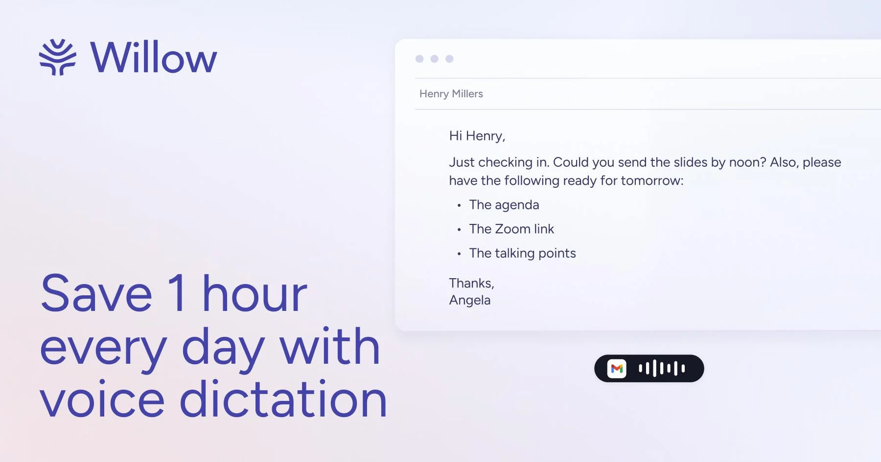 Willow Voice screenshot 3