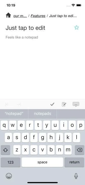WorkFlowy screenshot 2