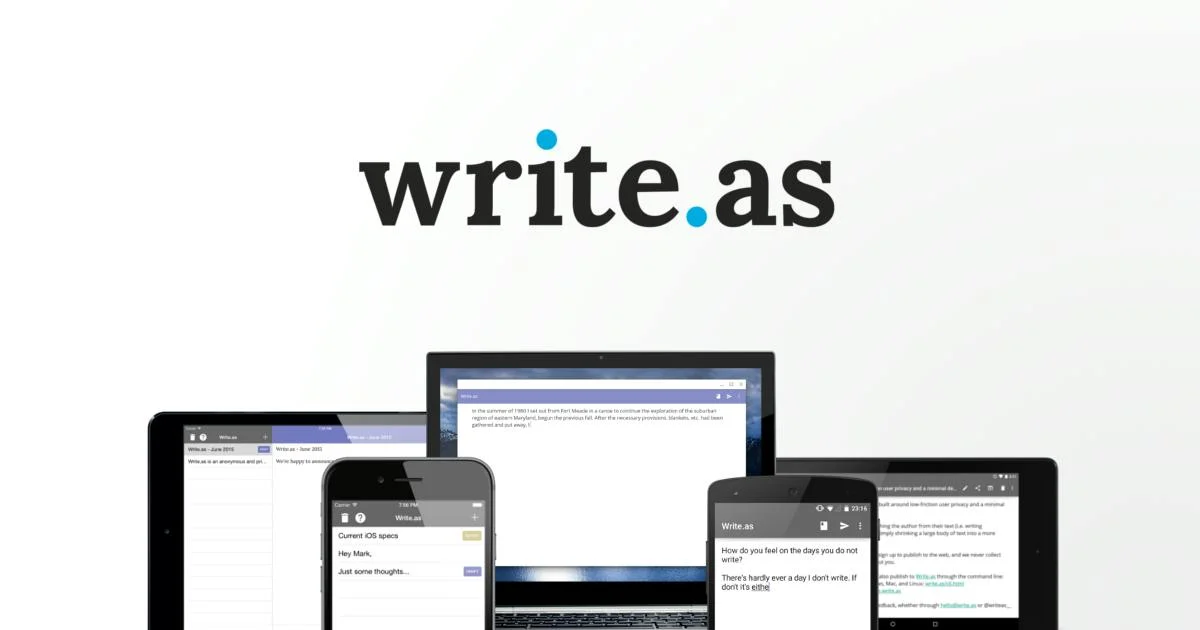 Write.as screenshot 3