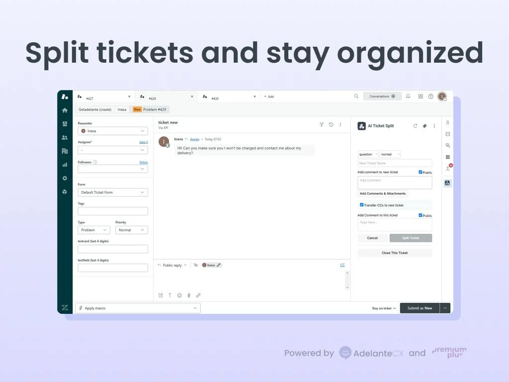 Zendesk screenshot 2