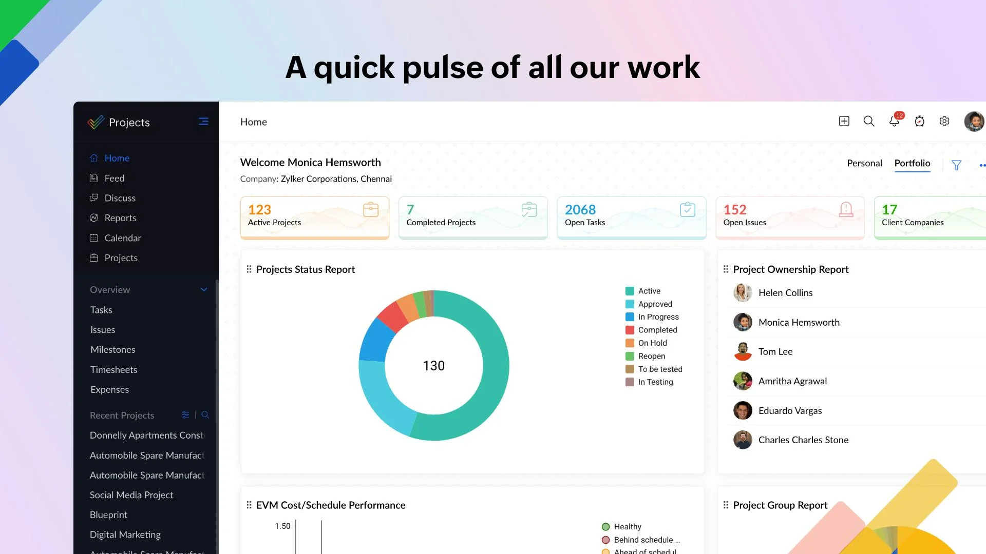 Zoho Projects screenshot 3
