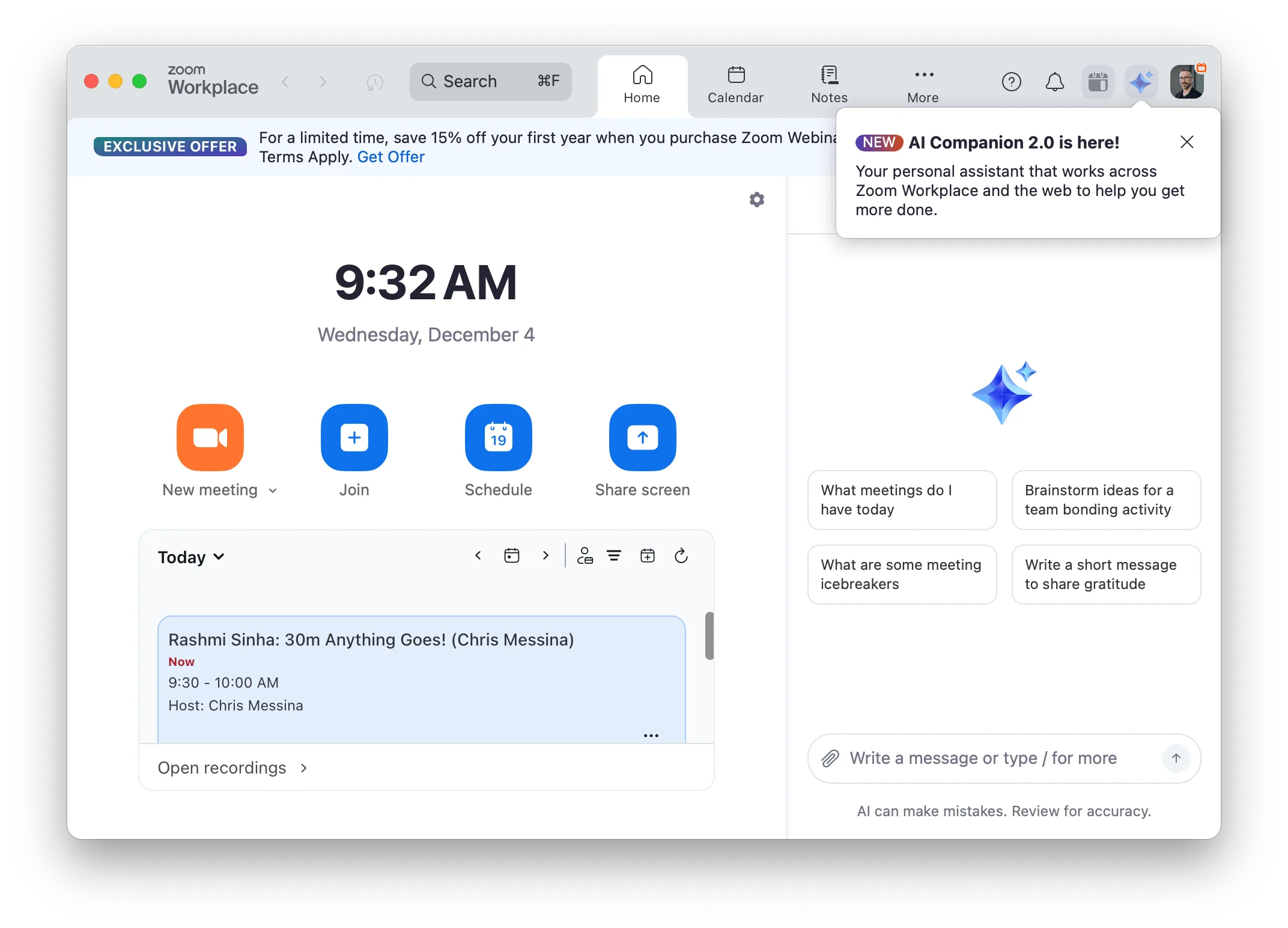 Zoom Workplace screenshot 2